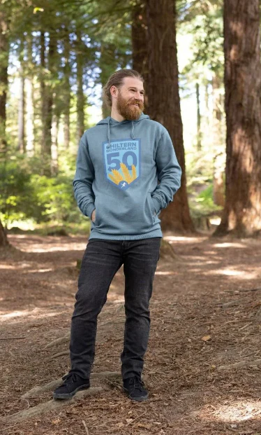 Centurion Running Chiltern Wonderland 50 | CW50 Hoodie Light Blue - Image 5