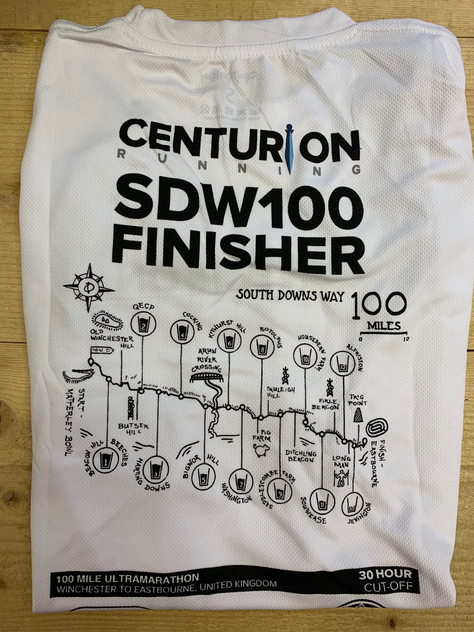 Centurion Running South Downs Way 100 Finisher Tee