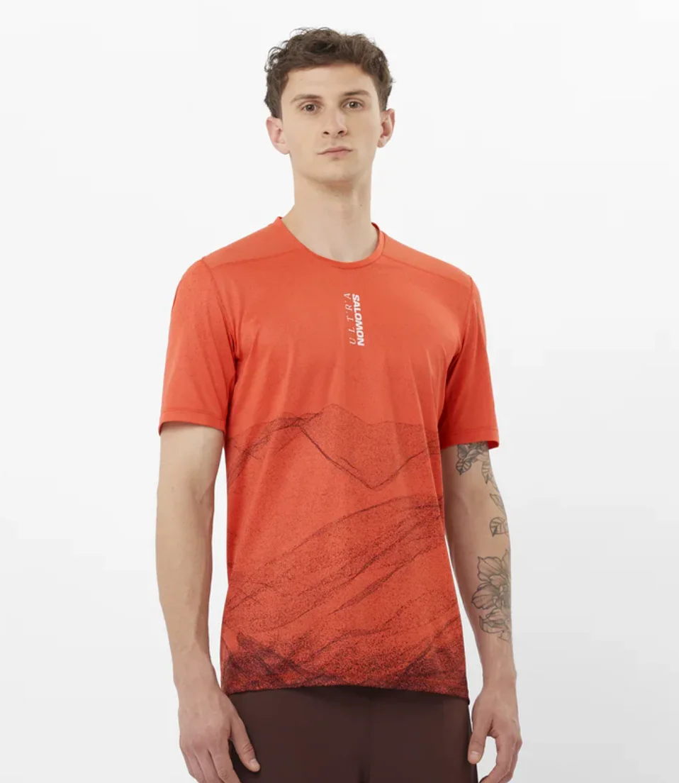 Salomon S/Lab Ultra Tee Mens AW25 Burnt Sienna - Image 3